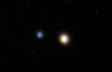 The Alberio Double Star System. One yellow sun (like ours and one blue dwarf, like an old girlfriend)