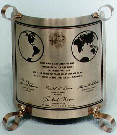 Apollo 17 Plaque
